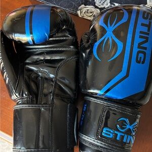 Sting Black and Blue Boxing Gloves